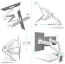 Кронштейн ONKRON G160 WHITE для 2 мониторов 13-32