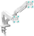 Кронштейн ONKRON G160 WHITE для 2 мониторов 13-32
