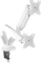 ONKRON G160 WHITE, Кронштейн для 2 мониторов ONKRON